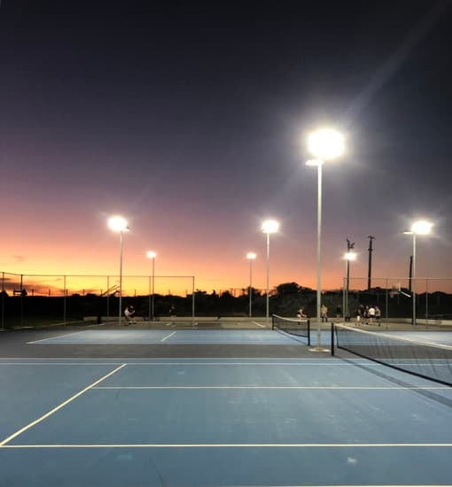 late night tennis courts